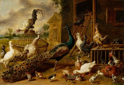 養鶏場、1650 作： Adriaen van Utrecht